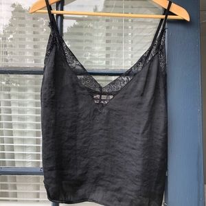 Black Lace + Silky Cami